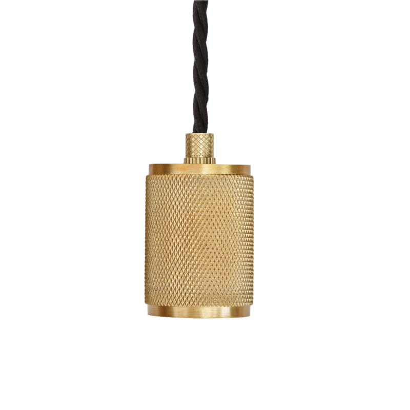Knurled Edison Pendant Light - 1 Wire