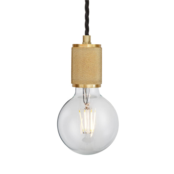 Knurled Edison Pendant Light - 1 Wire