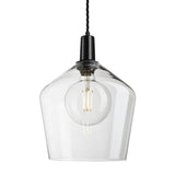 Sleek Glass Schoolhouse Pendant - 10 Inch