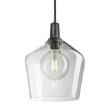 Sleek Glass Schoolhouse Pendant - 10 Inch