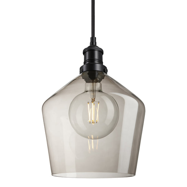 Brooklyn Glass Schoolhouse Pendant Light - 10 Inch