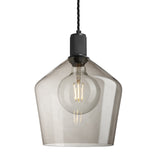 Knurled Glass Schoolhouse Pendant - 10 Inch