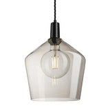 Sleek Glass Schoolhouse Pendant - 10 Inch