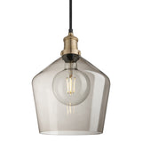 Brooklyn Glass Schoolhouse Pendant Light - 10 Inch