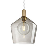 Sleek Glass Schoolhouse Pendant - 10 Inch