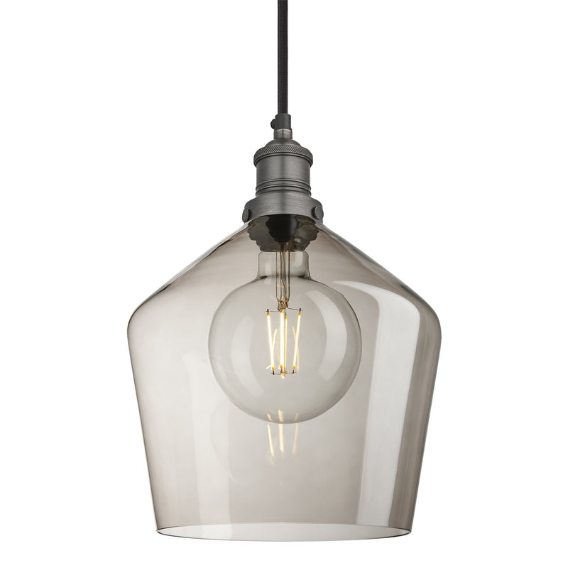 Brooklyn Glass Schoolhouse Pendant Light - 10 Inch