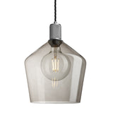 Knurled Glass Schoolhouse Pendant - 10 Inch