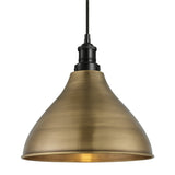 Brooklyn Cone Pendant - 12 Inch - Brass