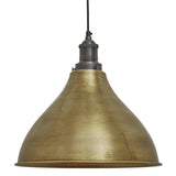 Brooklyn Cone Pendant - 12 Inch - Brass