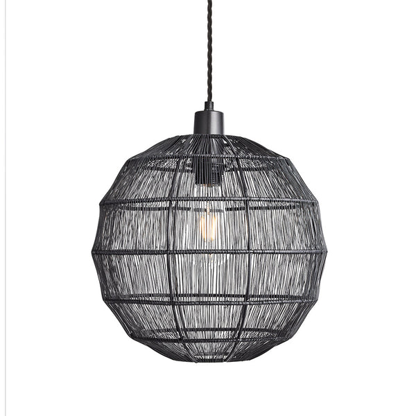 Handcrafted Wire Cage Pendant Light