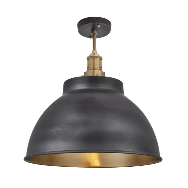 Brooklyn Dome Semi Flush Mount - 13 Inch