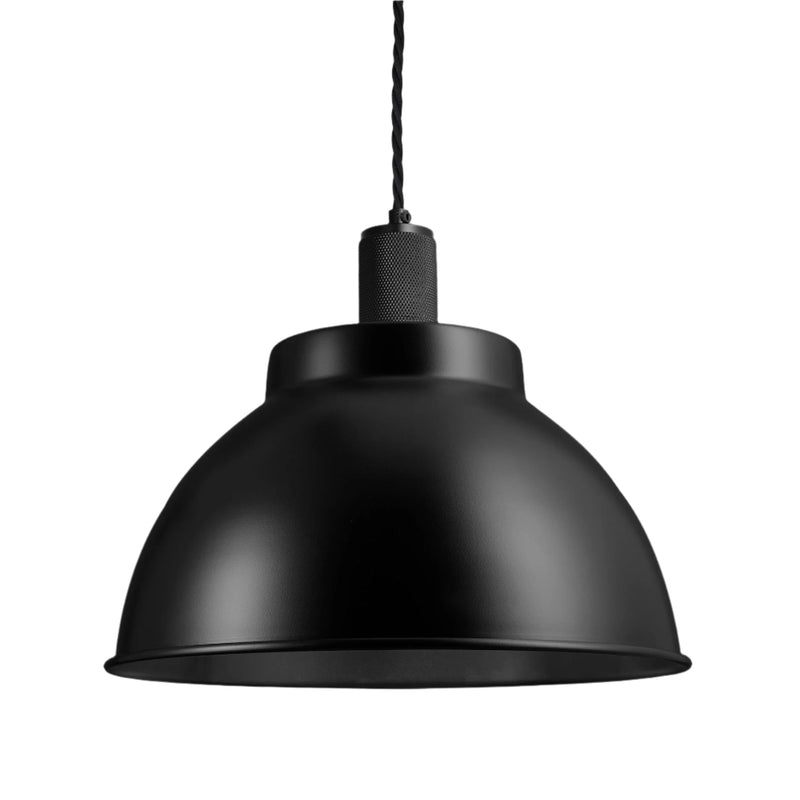 Knurled Dome Pendant - 13 Inch