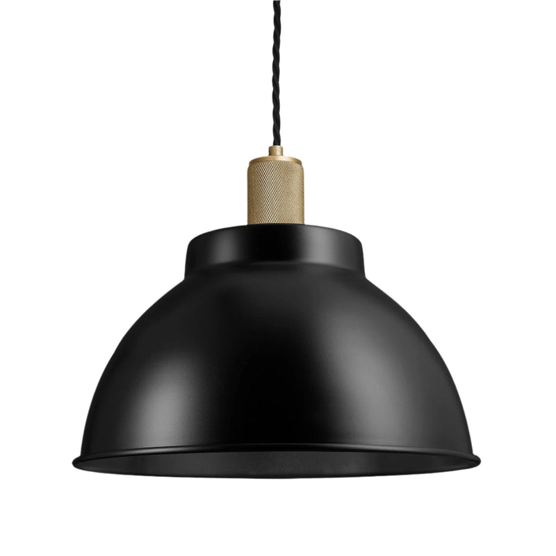 Knurled Dome Pendant - 13 Inch
