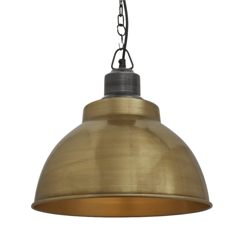 Brooklyn Dome Pendant Light - 13 Inch - Chain Holder