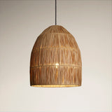 Raffia Ceiling Pendant Light - Bell
