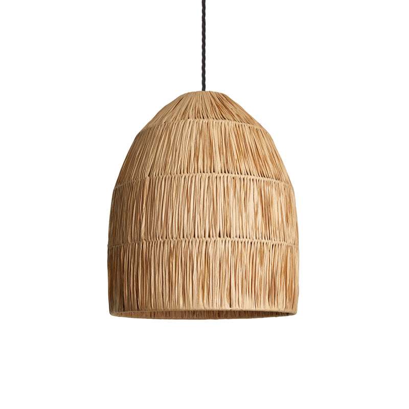 Raffia Ceiling Pendant Light - Bell