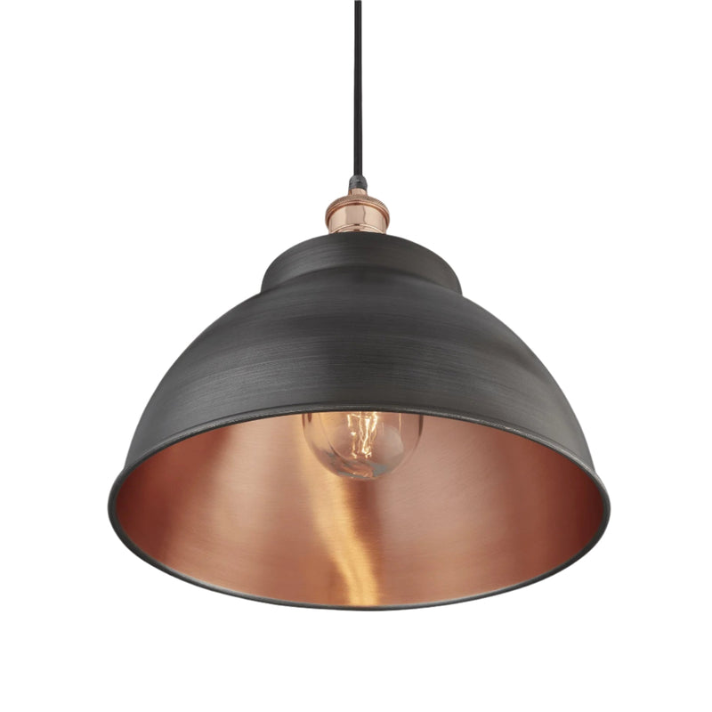 Brooklyn Outdoor & Bathroom Dome Pendant - 13 Inch