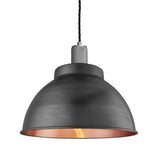 Knurled Dome Pendant - 13 Inch