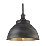 Swan Neck Outdoor & Bathroom Dome Wall Light - 13 Inch