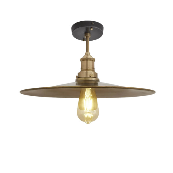 Brooklyn Flat Semi Flush Mount - 15 Inch