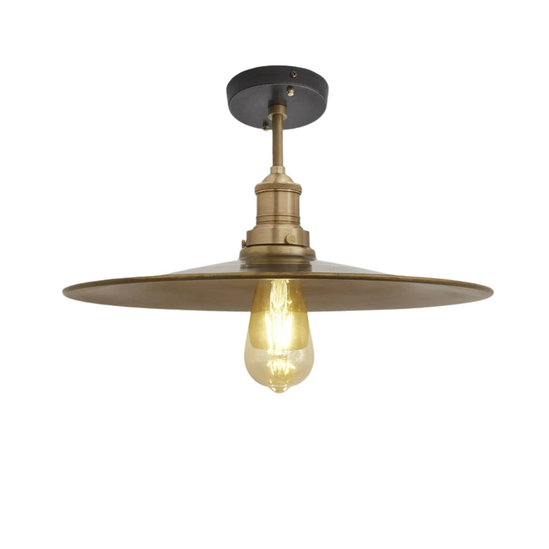 Brooklyn Flat Semi Flush Mount - 15 Inch