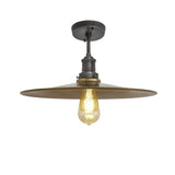 Brooklyn Flat Semi Flush Mount - 15 Inch