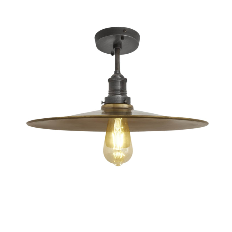Brooklyn Flat Semi Flush Mount - 15 Inch