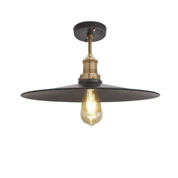 Brooklyn Flat Semi Flush Mount - 15 Inch