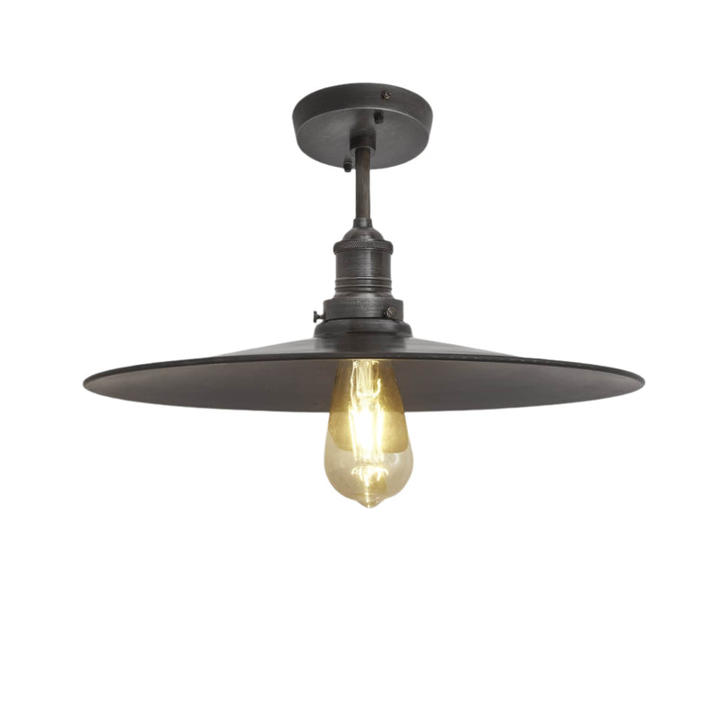 Brooklyn Flat Semi Flush Mount - 15 Inch