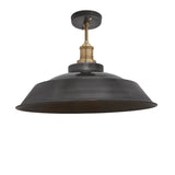 Brooklyn Step Flush Mount - 16 Inch - Pewter