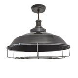 Brooklyn Step Flush Mount - 16 Inch - Pewter