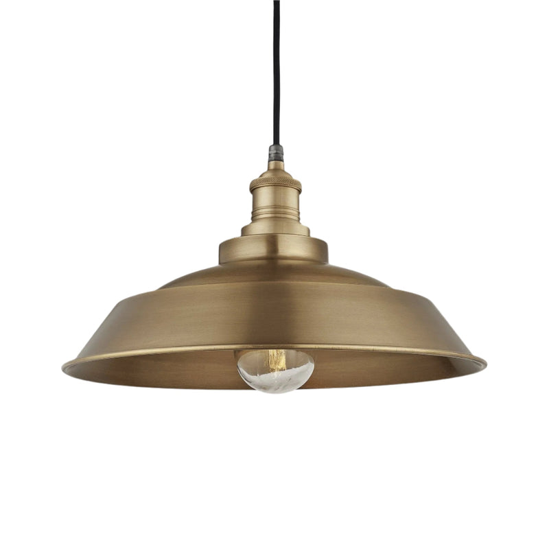 Brooklyn Outdoor & Bathroom Step Pendant - 16 Inch - Brass
