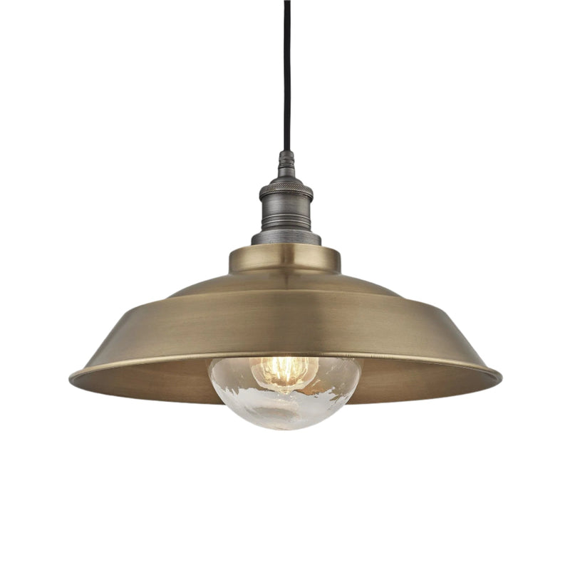 Brooklyn Outdoor & Bathroom Step Pendant - 16 Inch - Brass