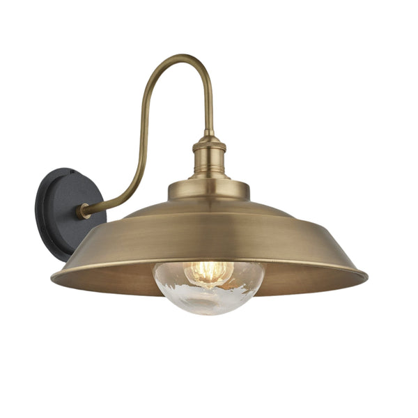 Swan Neck Outdoor & Bathroom Step Wall Light - 16 Inch