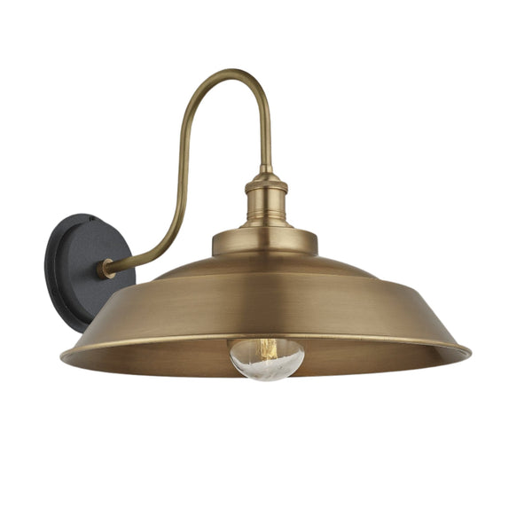Swan Neck Outdoor & Bathroom Step Wall Light - 16 Inch