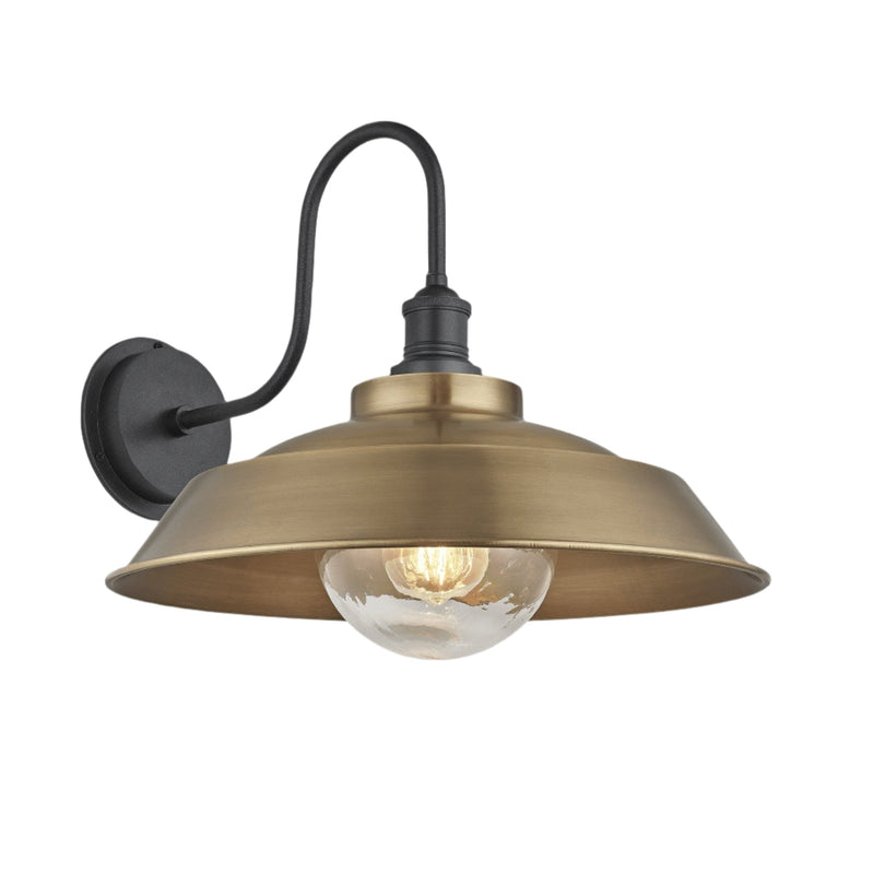 Swan Neck Outdoor & Bathroom Step Wall Light - 16 Inch