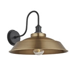 Swan Neck Outdoor & Bathroom Step Wall Light - 16 Inch