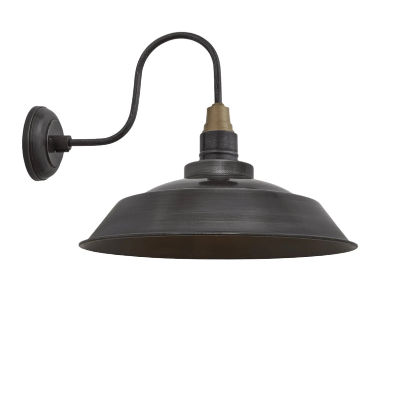 Swan Neck Step Wall Light - 16 Inch