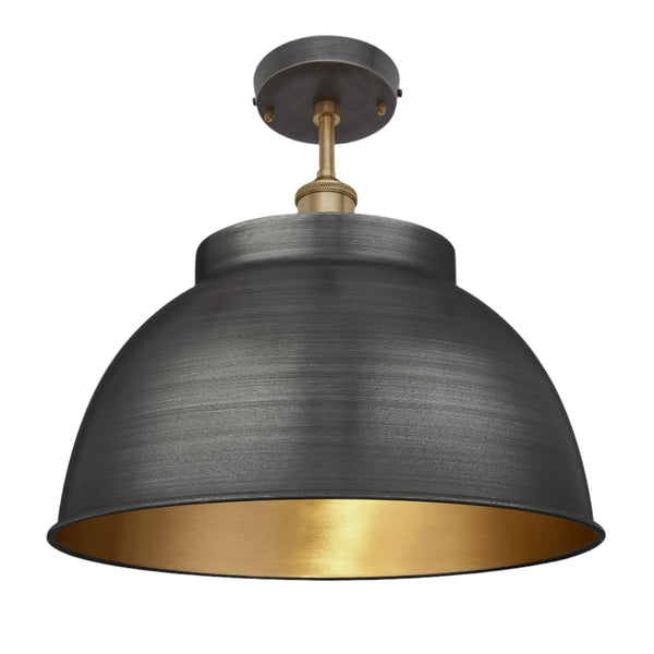 Brooklyn Dome Semi Flush Mount - 17 Inch