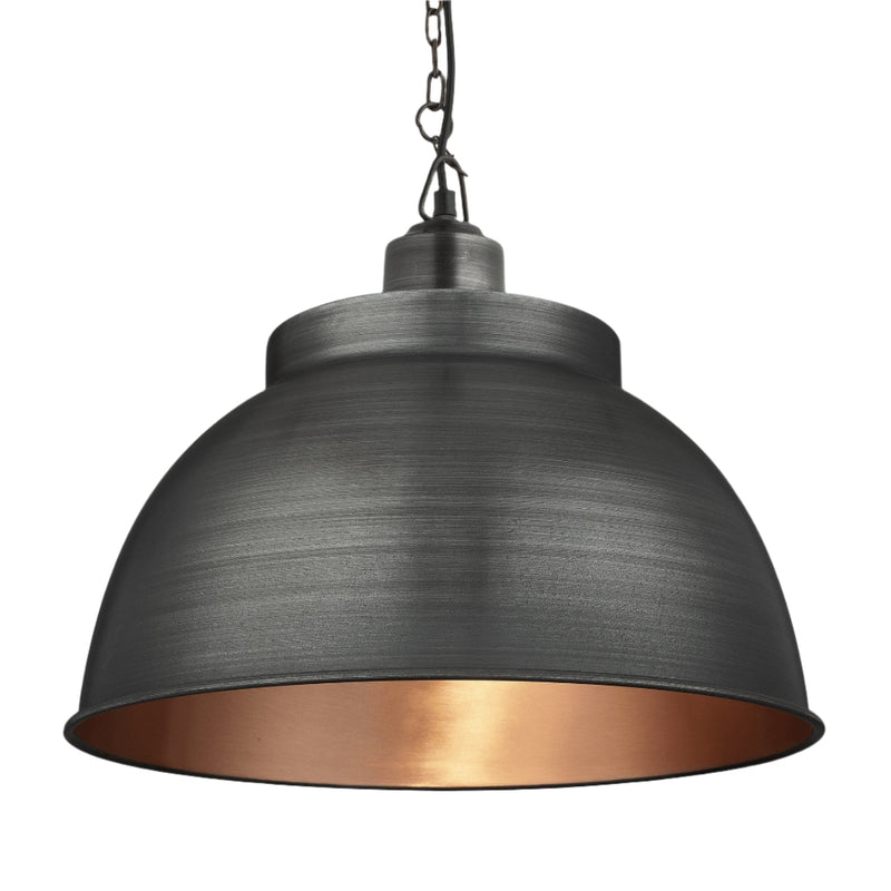 Brooklyn Dome Pendant - 17 Inch - Chain Holder