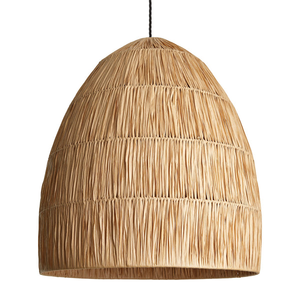 Raffia Ceiling Pendant Light - Bell