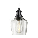 Brooklyn Glass Schoolhouse Pendant Light - 5.5 Inch