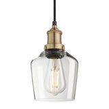 Brooklyn Glass Schoolhouse Pendant Light - 5.5 Inch