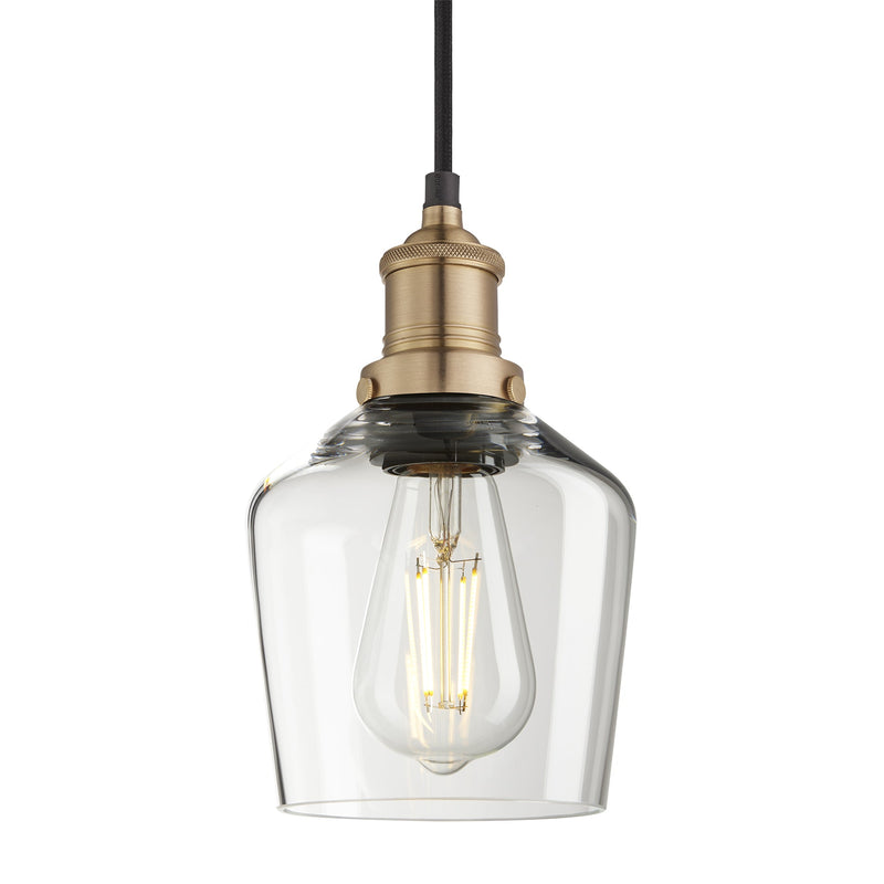 Brooklyn Glass Schoolhouse Pendant Light - 5.5 Inch