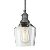 Brooklyn Glass Schoolhouse Pendant Light - 5.5 Inch