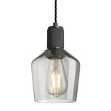 Knurled Glass Schoolhouse Pendant - 5.5 Inch