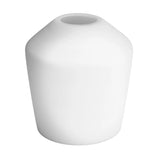 Sleek Cylinder Opal Glass Schoolhouse 3 Wire Oval Cluster Lights - 5.5 inch - White