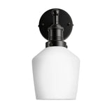 Brooklyn Opal Glass Schoolhouse Wall Light - 5.5 Inch