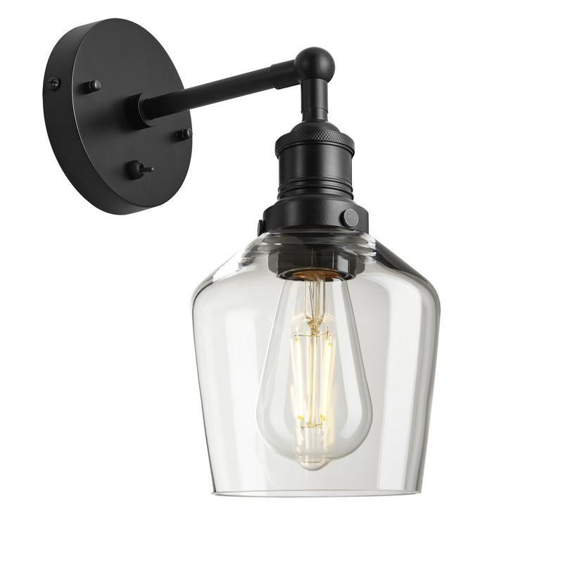 Brooklyn Glass Schoolhouse Wall Light - 5.5 Inch