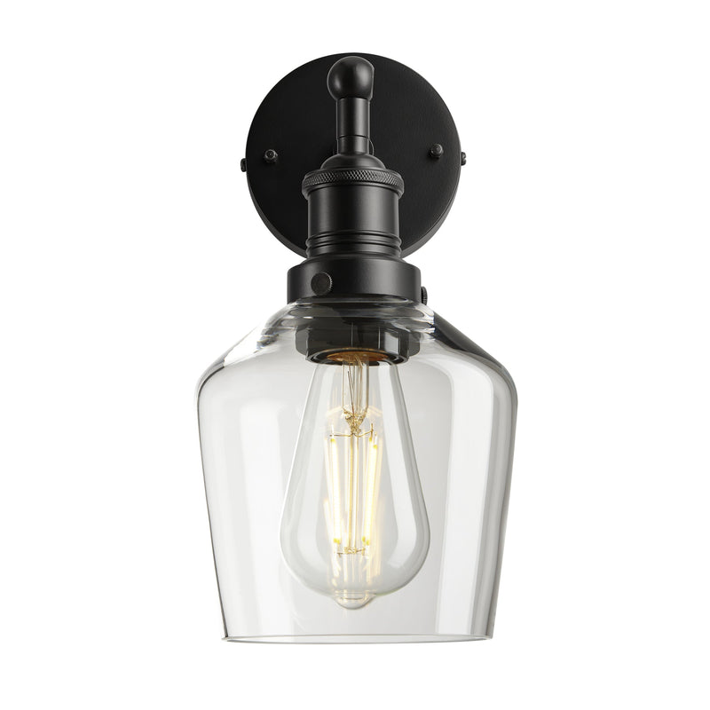 Brooklyn Glass Schoolhouse Wall Light - 5.5 Inch